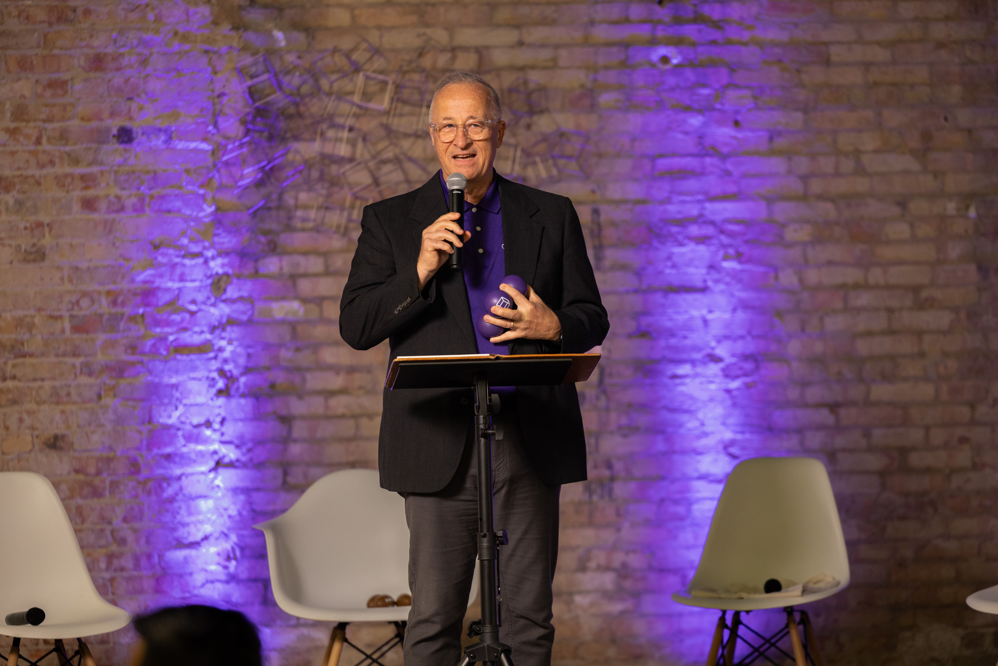 Dr. Jeff Williamson speaking on stage